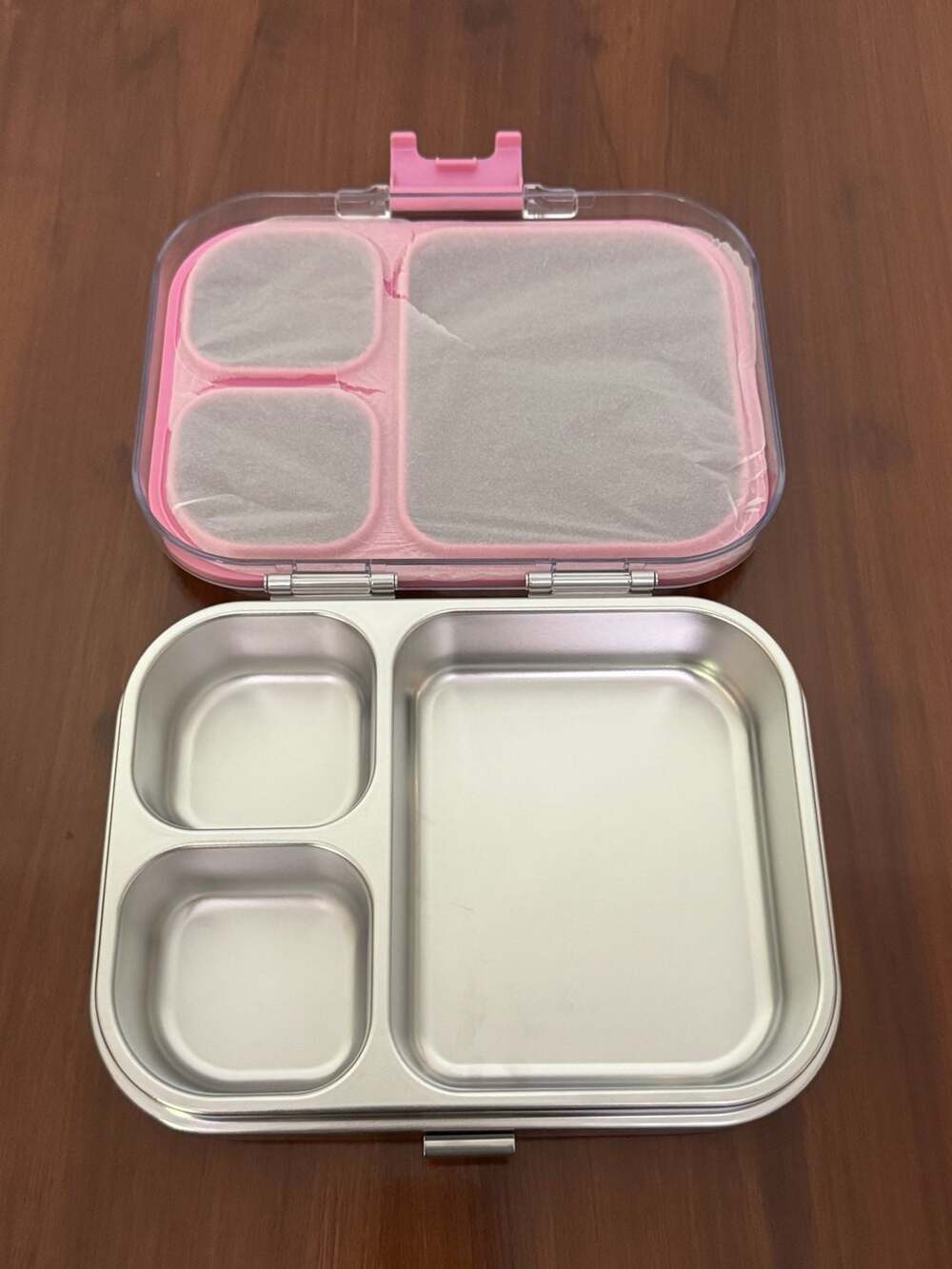 Homekol Stainless Steel Bento Lunch Box, Pink, 3.3Cups
